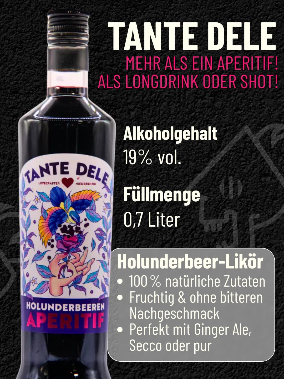 Originale Canva-Produktgrafik für Tante Dele von Brüdergeist