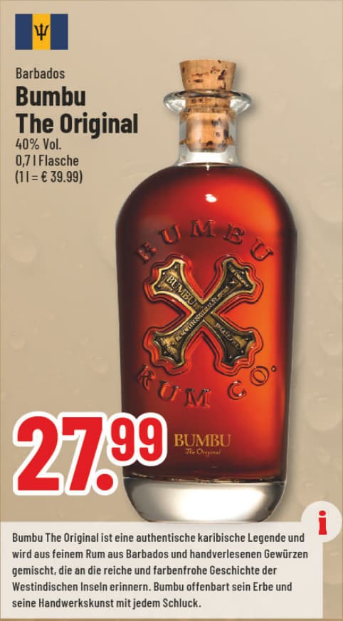 Originalangebot: Bumbu The Original – Preis, Gebinde und Bedingungen im abgebildeten Handzettelausschnitt
