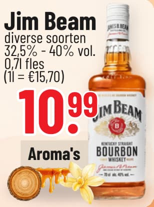 Originalangebot: Jim Beam – Preis, Gebinde und Bedingungen im abgebildeten Handzettelausschnitt