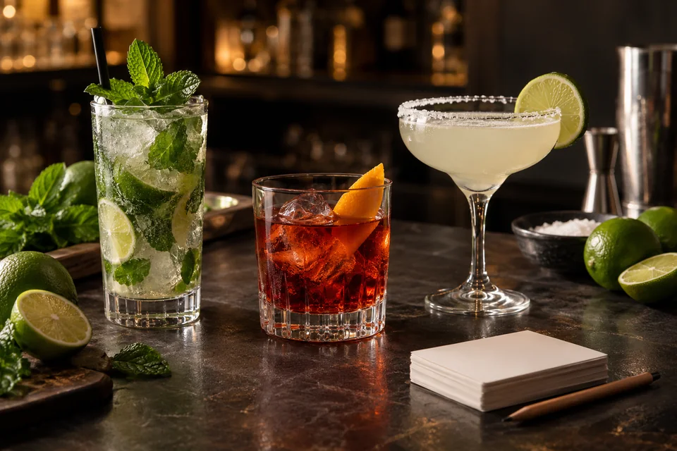 Mojito, Negroni en Margarita voor de cocktailquiz