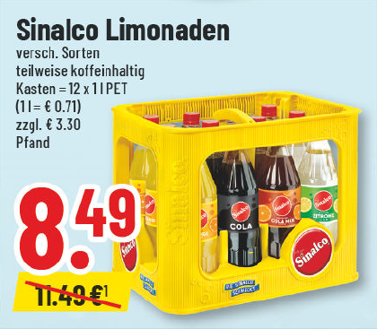 Aanbieding: Sinalco frisdranken, verschillende soorten
