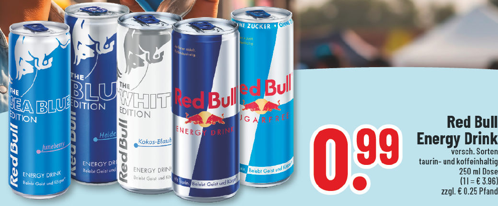 Aanbieding: Red Bull Energy Drink, verschillende soorten