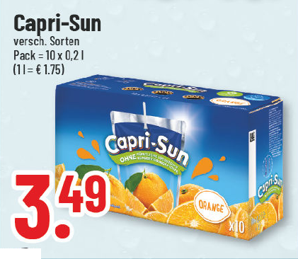 Aanbieding: Capri-Sun, verschillende soorten