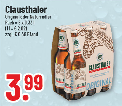 Aanbieding: Clausthaler Original of Naturradler