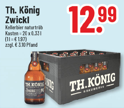 Aanbieding: Th. König Zwickl, kellerbier ongefilterd