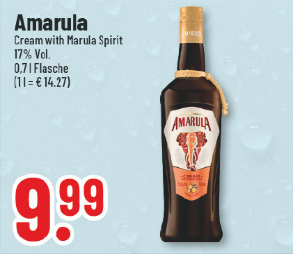 Aanbieding: Amarula Cream with Marula Spirit, 17% Vol.