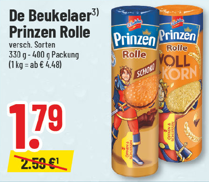 Aanbieding: De Beukelaer Prinzen Rolle, verschillende soorten