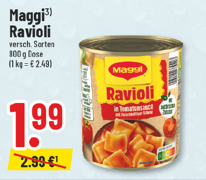 Aanbieding: Maggi Ravioli, verschillende soorten